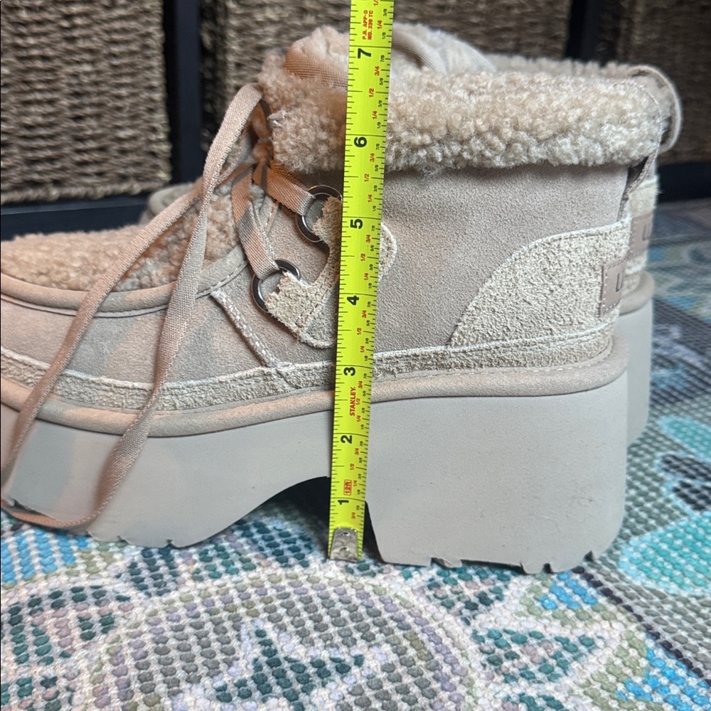 Ugg Cream Shearling Platform Boots - image 8